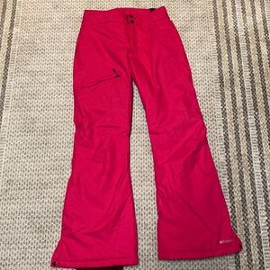 Columbia Women’s Bugaboo insulated ski pants. Size XS. Hot pink. Worn once.